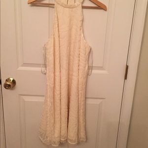 NWT Velvet Halter Swing Dress- size large